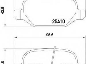 Гальмівні колодки дискові BREMBO P23151 на FIAT PANDA (312)