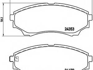 Гальмівні колодки дискові BREMBO P24086 на FORD RANGER (ES, ET)