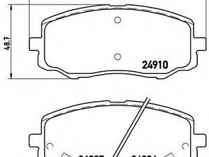 Гальмівні колодки дискові BREMBO P30045 на HYUNDAI i20 (PB, PBT)