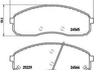 Гальмівні колодки дискові BREMBO P30058 на KIA SEDONA Mk II (GQ)