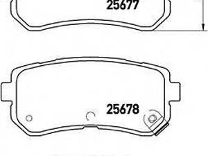 Гальмівні колодки дискові BREMBO P30068 на KIA MORNING (TA)