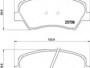 Тормозные колодки дисковые BREMBO P30073 на HYUNDAI VELOSTER (FS)