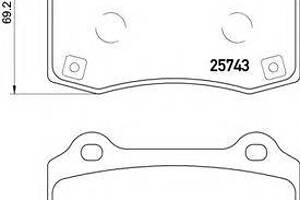 Гальмівні колодки дискові BREMBO P30074 на HYUNDAI GENESIS купе