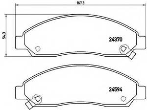 Гальмівні колодки дискові BREMBO P34005 на ISUZU RODEO (8DH)