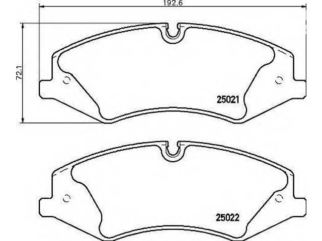 Гальмівні колодки дискові BREMBO P44024 на LAND ROVER RANGE ROVER Mk III (LM)