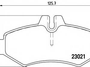 Гальмівні колодки дискові BREMBO P50020 на MERCEDES-BENZ G-CLASS (W463)