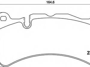 Тормозные колодки дисковые BREMBO P50092 MERCEDES-BENZ CLK (C209)