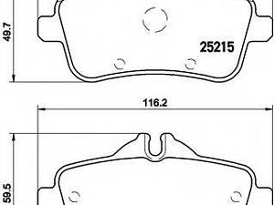 Гальмівні колодки дискові BREMBO P50100 на MERCEDES-BENZ M-CLASS (W166)