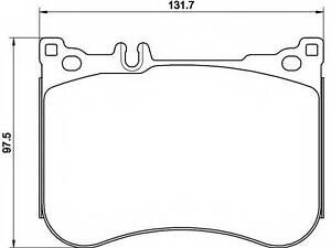 Тормозные колодки дисковые BREMBO P50114 на MERCEDES-BENZ S-CLASS (W222, V222, X222)