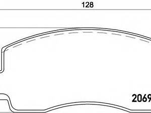 Тормозные колодки дисковые BREMBO P54002 на MITSUBISHI GALANT Mk II (A16_)