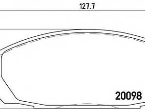 Гальмівні колодки дискові BREMBO P56020 на NISSAN SAFARI I (Y60, GR)