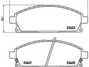 Гальмівні колодки дискові BREMBO P56040 на NISSAN TERRANO (R50)