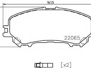 Гальмівні колодки дискові BREMBO P56099 на NISSAN ROGUE (T32)