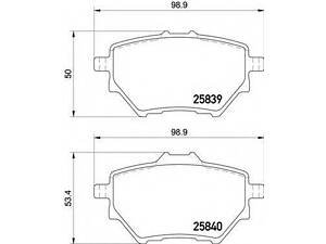 Гальмівні колодки дискові BREMBO P61122 на CITROËN C4 Grand Picasso II