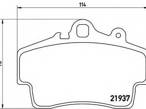 Гальмівні колодки дискові BREMBO P65007 на PORSCHE BOXSTER (986)