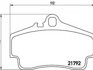 Гальмівні колодки дискові BREMBO P65008 на PORSCHE BOXSTER (986)