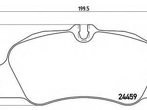 Тормозные колодки дисковые BREMBO P65018 на PORSCHE BOXSTER (981)