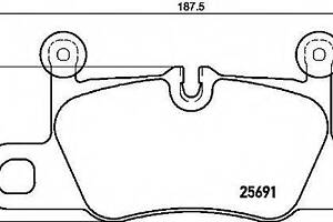Гальмівні колодки дискові BREMBO P65031 на PORSCHE 911 (991)