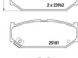 Гальмівні колодки дискові BREMBO P79031 на SUZUKI SWIFT IV (FZ, NZ)