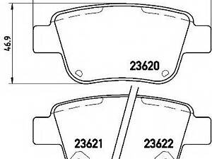 Гальмівні колодки дискові BREMBO P83047 на TOYOTA ALPHARD / VELLFIRE (GGH2_, ANH2_, ATH2_)