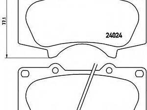 Гальмівні колодки дискові BREMBO P83102 на TOYOTA LAND CRUISER PRADO (KDJ15_, GRJ15_)