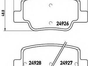 Гальмівні колодки дискові BREMBO P83114 на TOYOTA VERSO (_AUR2_, _ZGR2_)