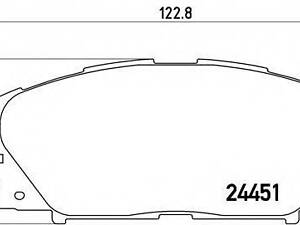 Тормозные колодки дисковые BREMBO P83141 на PERODUA ALZA