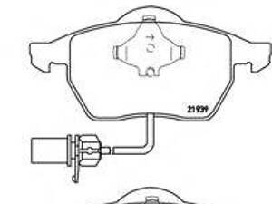 Гальмівні колодки дискові BREMBO P85037 на AUDI A4 седан (8D2, B5)