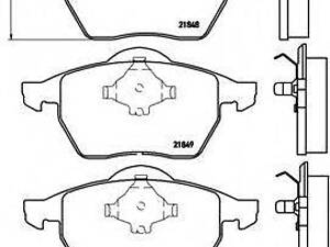 Гальмівні колодки дискові BREMBO P85060 на VW SHARAN (7M8, 7M9, 7M6)