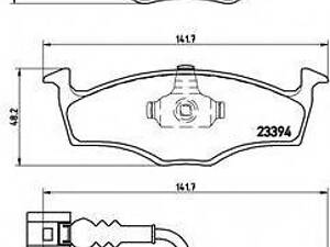 Гальмівні колодки дискові BREMBO P85063 на AUDI A2 (8Z0)