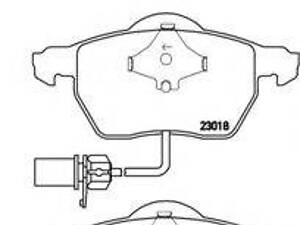 Тормозные колодки дисковые BREMBO P85085 на VW PASSAT седан (3B2)