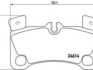 Гальмівні колодки дискові BREMBO P85103 на VW TOUAREG (7LA, 7L6, 7L7)