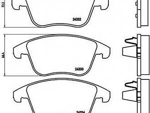 Гальмівні колодки дискові BREMBO P85112 на SEAT ALHAMBRA (710, 711)