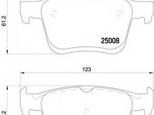 Гальмівні колодки дискові BREMBO P85125 на VW JETTA VII SportWagon (BA5)