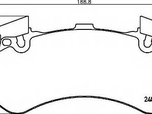 Гальмівні колодки дискові BREMBO P85136 на AUDI A6 (4G2, C7, 4GC)