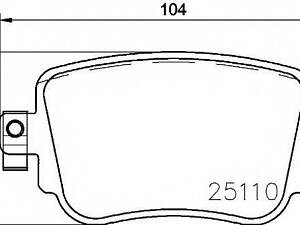 Гальмівні колодки дискові BREMBO P85140 на AUDI Q3 (8U)