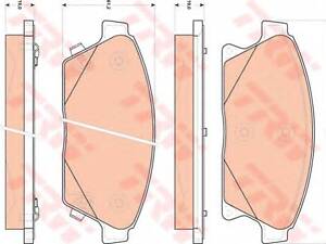 Гальмівні колодки дискові CHEVROLETOPEL CruzeOrlandoAstra J F 16 09&gt &gt TRW GDB1847 на OPEL ASTRA J Sports Tourer