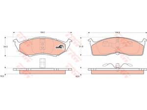 Гальмівні колодки дискові CHRYSLER (USA) - DODGE (Chrysler) - PLYMOUTH (Chrysler) Grand VoyagerNe TRW GDB1236 на CHRYSLE