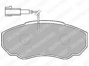 Тормозные колодки дисковые CITROENFIATPEUGEOT JumperDucatoBoxer F 02-06 DELPHI LP1750 на FIAT DUCATO фургон (244)