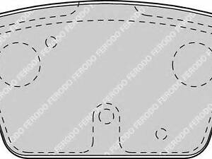 Гальмівні колодки дискові FERODO FDB1469 на FIAT RITMO III (198)
