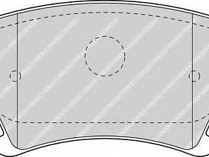 Тормозные колодки дисковые FERODO FDB1655 на AUDI A6 седан (4F2, C6)