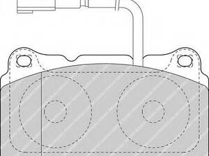 Гальмівні колодки дискові FERODO FDB1663 на ALFA ROMEO BRERA (939)