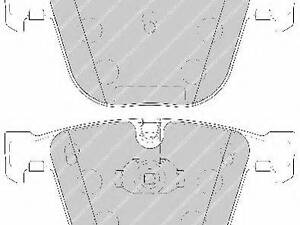 Тормозные колодки дисковые FERODO FDB1672 на BMW X6 (E71, E72)