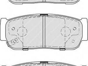 Гальмівні колодки дискові FERODO FDB4000 на SSANGYONG RODIUS