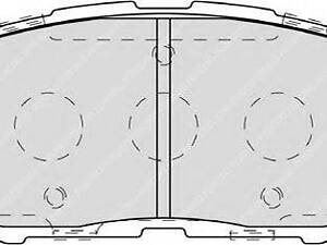 Тормозные колодки дисковые FERODO FDB4136 на TOYOTA RAV 4 III (ACA3_, ACE_, ALA3_, GSA3_, ZSA3_)