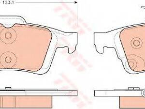 Тормозные колодки дисковые FORD FocusC-Max R 10 TRW GDB1938 на FORD C-MAX II (DXA/CB7, DXA/CEU)