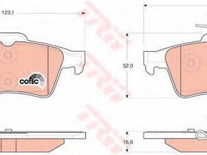 Гальмівні колодки дискові Ford Jaguar Land Rover Mazda Opel Renault Saab Volvo TRW GDB1621 на PEUGEOT 508