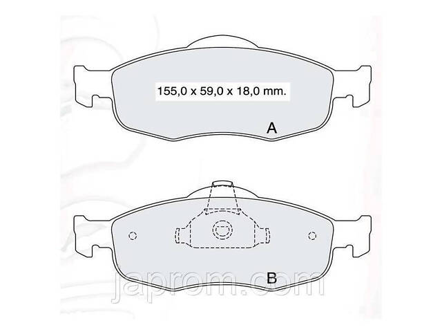 Гальмівні колодки дискові Ford Mondeo 93-00 без датчика