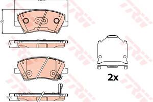 Гальмівні колодки дискові HYUNDAI Elantra 'F '15>>