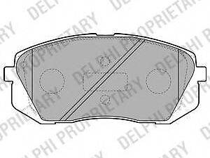 Гальмівні колодки дискові HYUNDAIKIA ix35i40Sportage F 08&gt &gt DELPHI LP2050 на KIA RONDO III (UN)